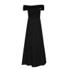 OZLANA Dresses & Sets | Ozln Off Shoulder Bow Knit Dress(Black)