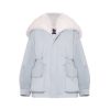 OZLANA Classic & Designer Parkas | Airy Blue Lapel Parka