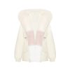 OZLANA Down Puffer Jackets | Omni Fox Fur Palette Down Parka(Cream)