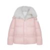 OZLANA Down Puffer Jackets | Versefox Fur Collar Multi-Wear Down Jacket(Pink)