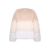 OZLANA Full Fur Jackets | Sunset Gradient Crystal Fox Fur Jacket(Cream Gradient)