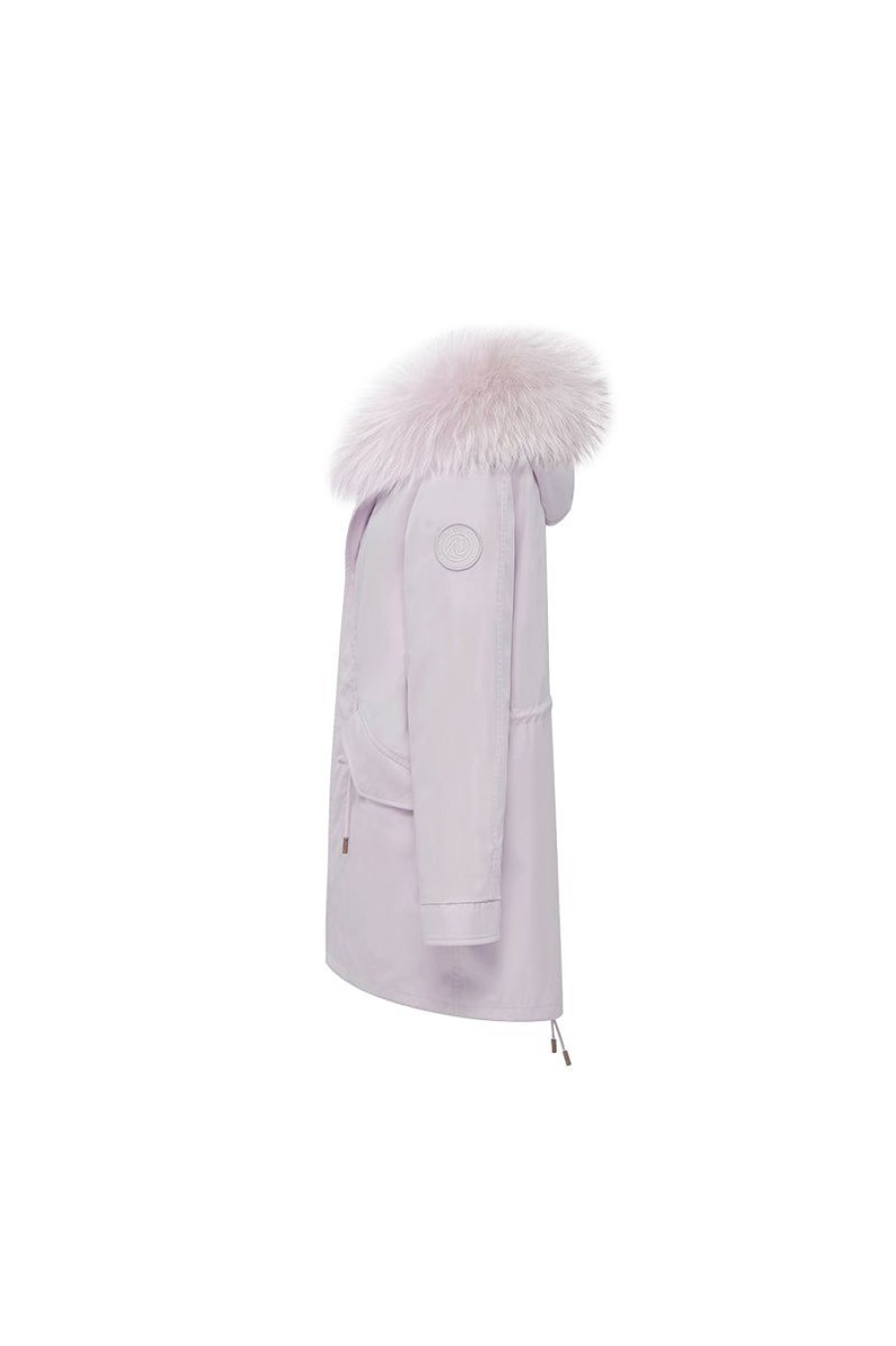 OZLANA Classic & Designer Parkas | Haze Purple+Rasberry Ice Cream