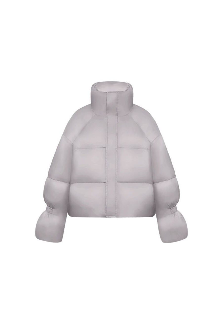 OZLANA Down Puffer Jackets | Resort Down Breadjacket(Light Grey)