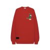 OZLANA Tops | Crewneck Faerie Dragon Sweatshirt(Red)