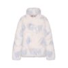 OZLANA Full Fur Jackets | Tie Dye Buckle Collar Fox Fur Jacket(Blue)