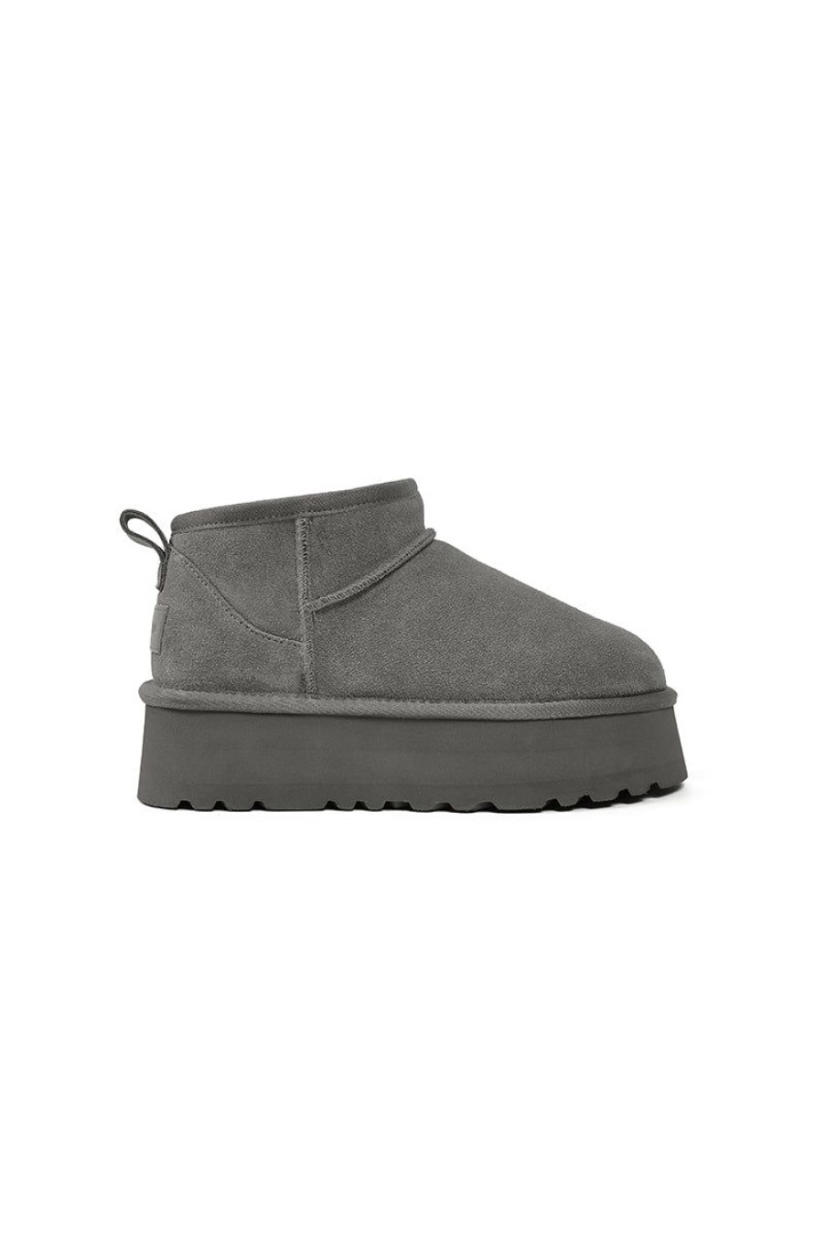 OZLANA Shoes | Ozlana Classic Platform Ultra Mini Boots (Grey)