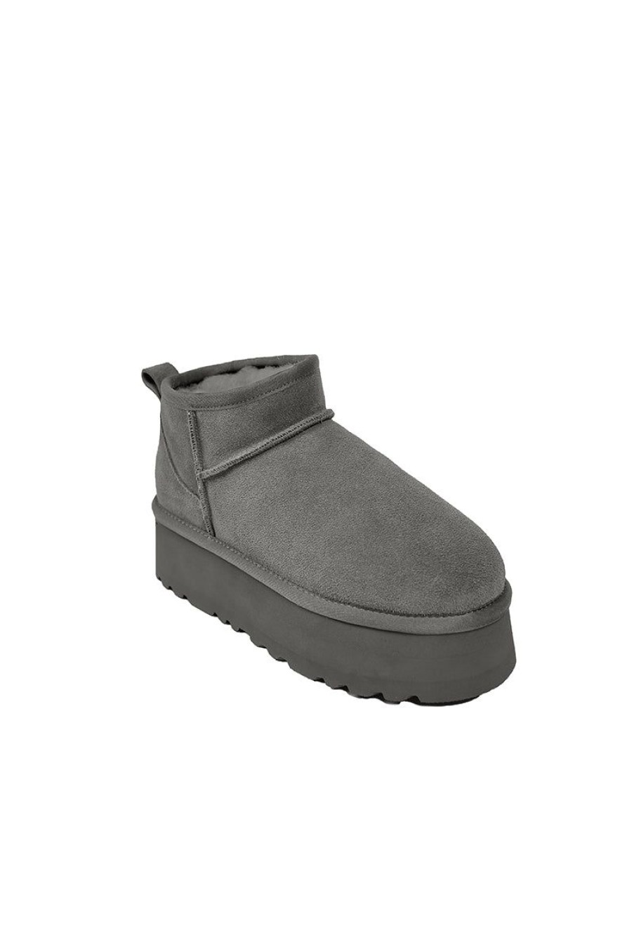 OZLANA Shoes | Ozlana Classic Platform Ultra Mini Boots (Grey)