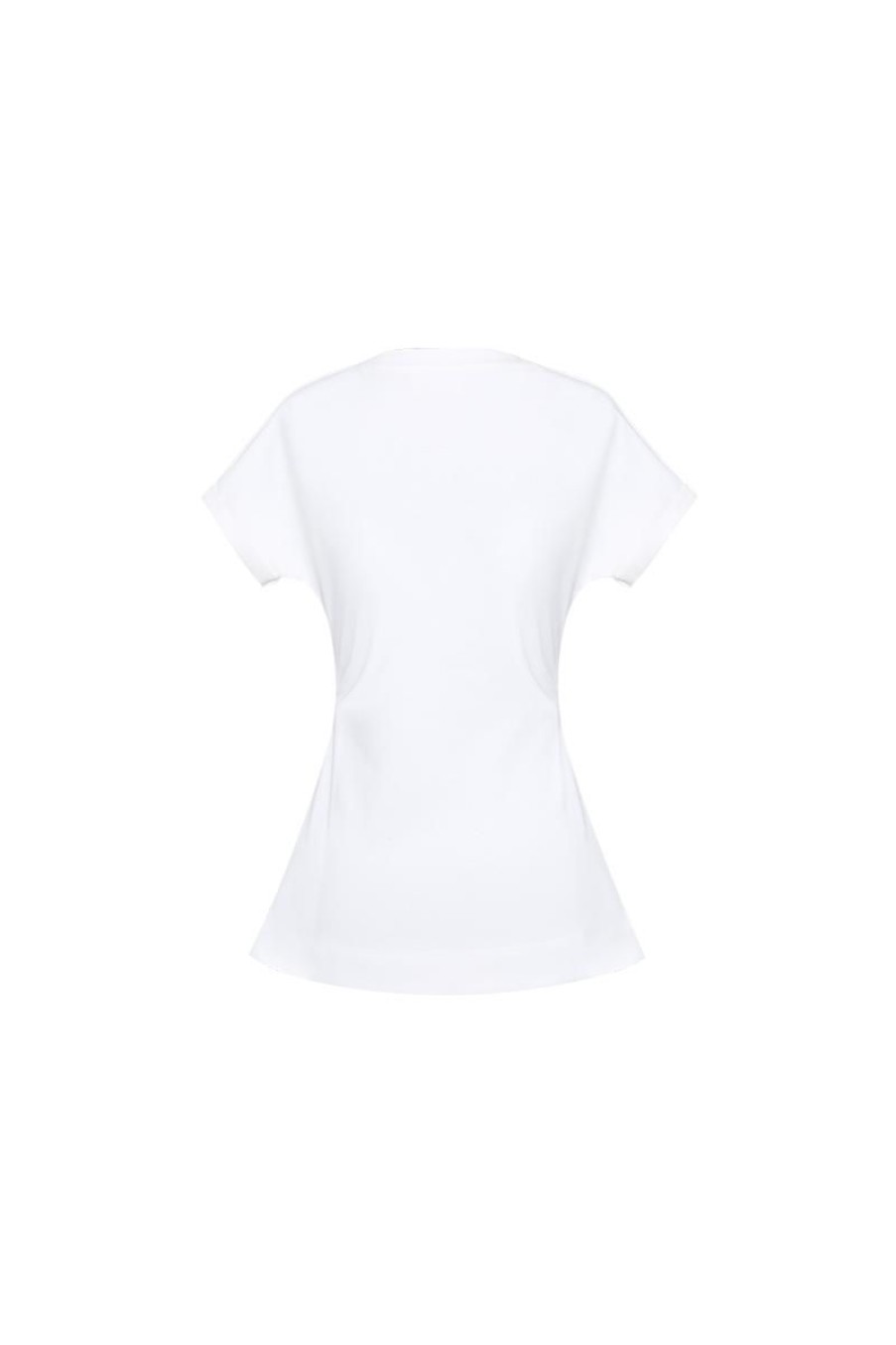 OZLANA Ozln | Ozln Metal Logo Front Split Tee (White)