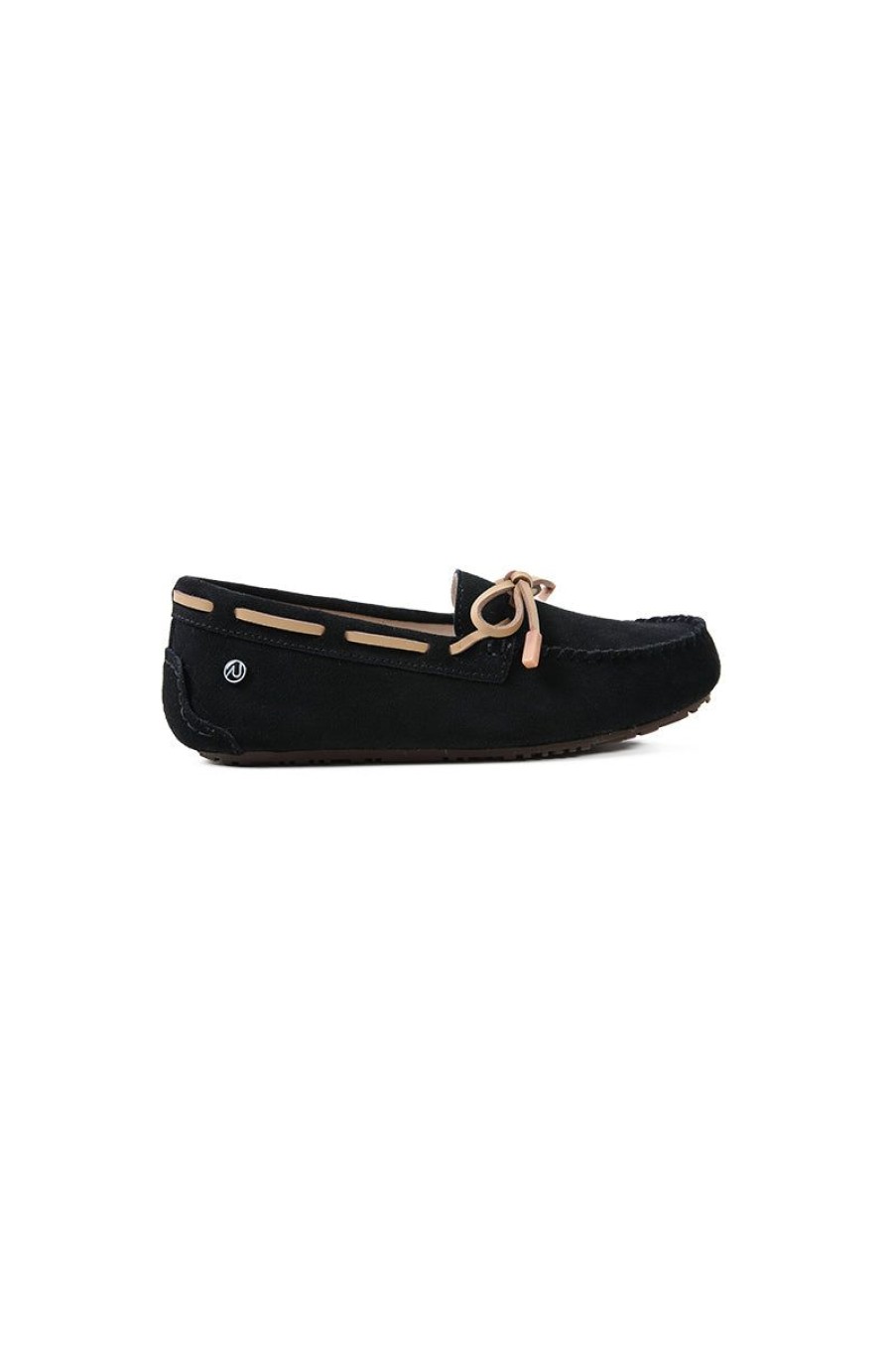 OZLANA Shoes | Ozlana Classic Suede Moccasins (Black)