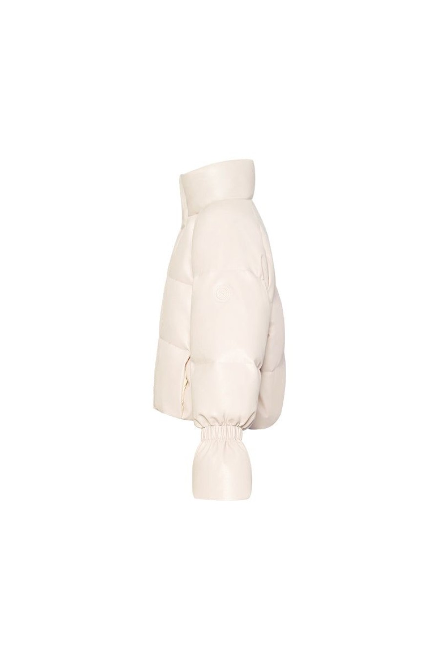 OZLANA Down Puffer Jackets | Resort Pu Down Bread Jacket(Cream)