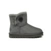 OZLANA Shoes | Ozlana Classicmini Button Boots(Water Resistant)(Grey)