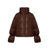 OZLANA Down Puffer Jackets | Resort Pu Down Bread Jacket(Chestnut)