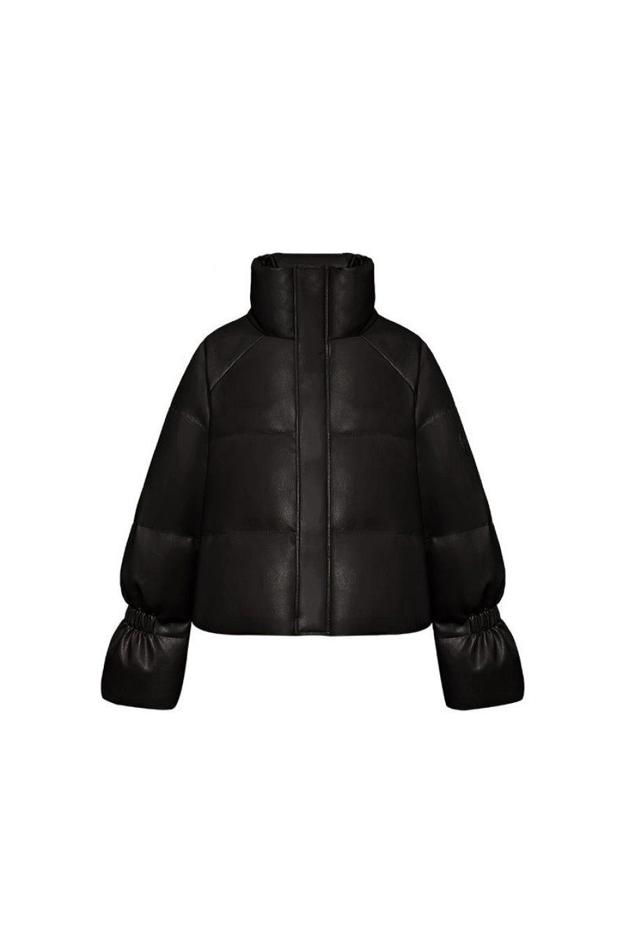 OZLANA Down Puffer Jackets | Resort Pu Down Bread Jacket(Black)