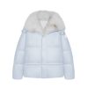 OZLANA Down Puffer Jackets | Versefox Fur Collar Multi-Wear Down Jacket(Blue)