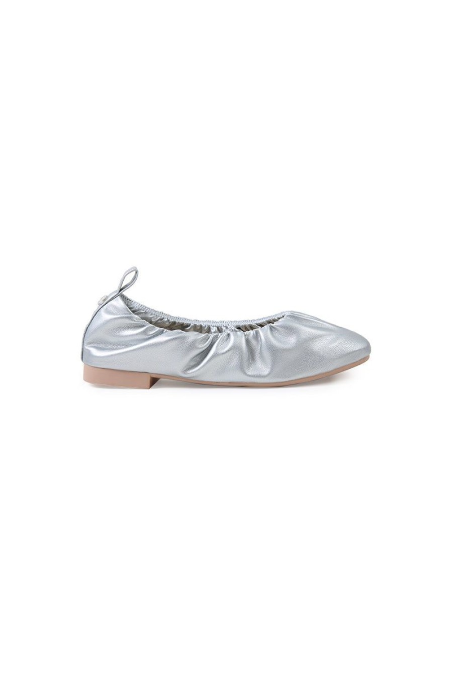 OZLANA Shoes | Ozlana Classic Sheepskin Loafers(Silver)