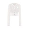 OZLANA Ozln | Contrast Button Knitted Cardigan (Cream)