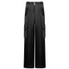 OZLANA Bottoms | Ozln Wide Leg Cargo Pants(Black)