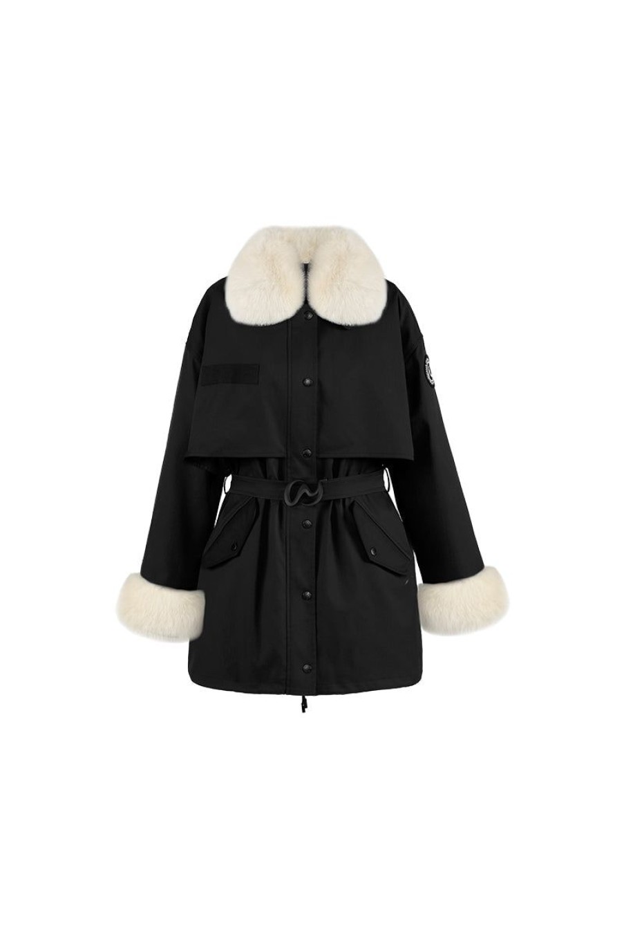 OZLANA Classic & Designer Parkas | Black Trench Parka