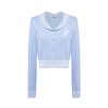 OZLANA Ozln | Sailor Heart Logo Knitted Cardigan (Blue)