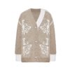 OZLANA Knits | Ozln Asymmetric Chandelier Knit Cardigan(Camel)