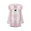 OZLANA Classic & Designer Parkas | Pink+Pink Gradient Bow