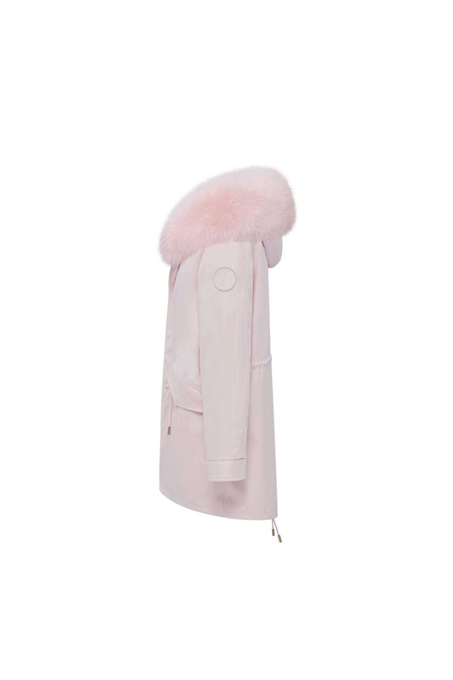 OZLANA Classic & Designer Parkas | Pink+Pink Gradient Bow