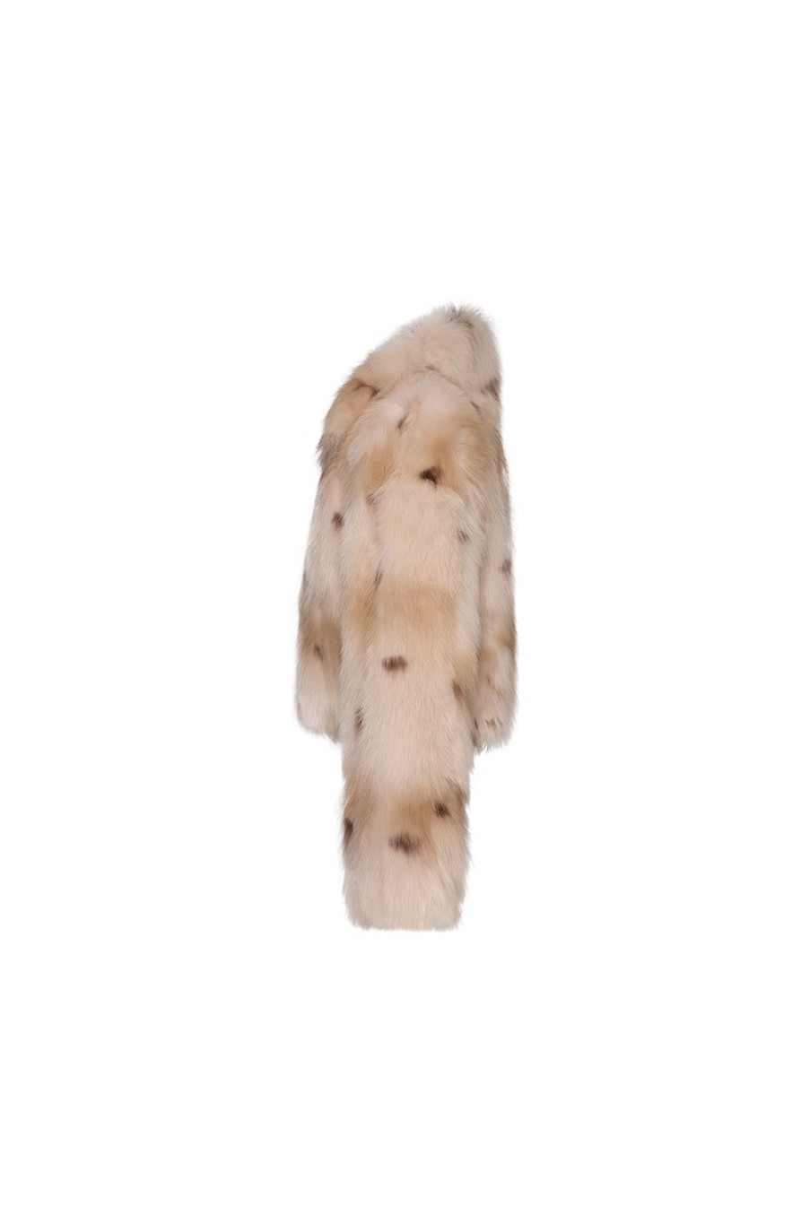 OZLANA Full Fur Jackets | Royal Collar Crop Racoon Fur Jacket (Chestnut)