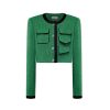 OZLANA Tweeds | Multi-Pocket Vintage Tweed Jacket (Green)