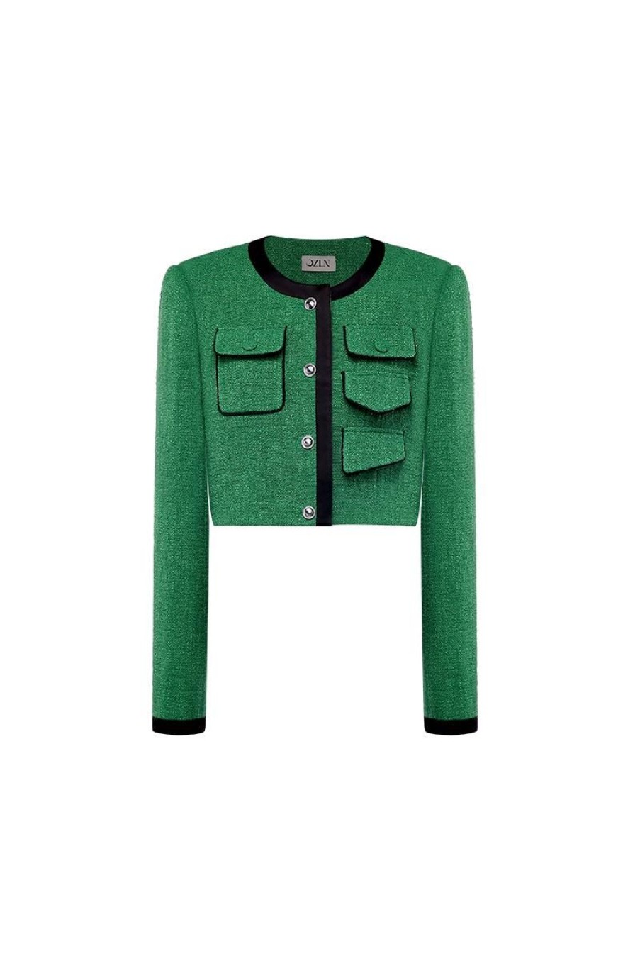 OZLANA Tweeds | Multi-Pocket Vintage Tweed Jacket (Green)