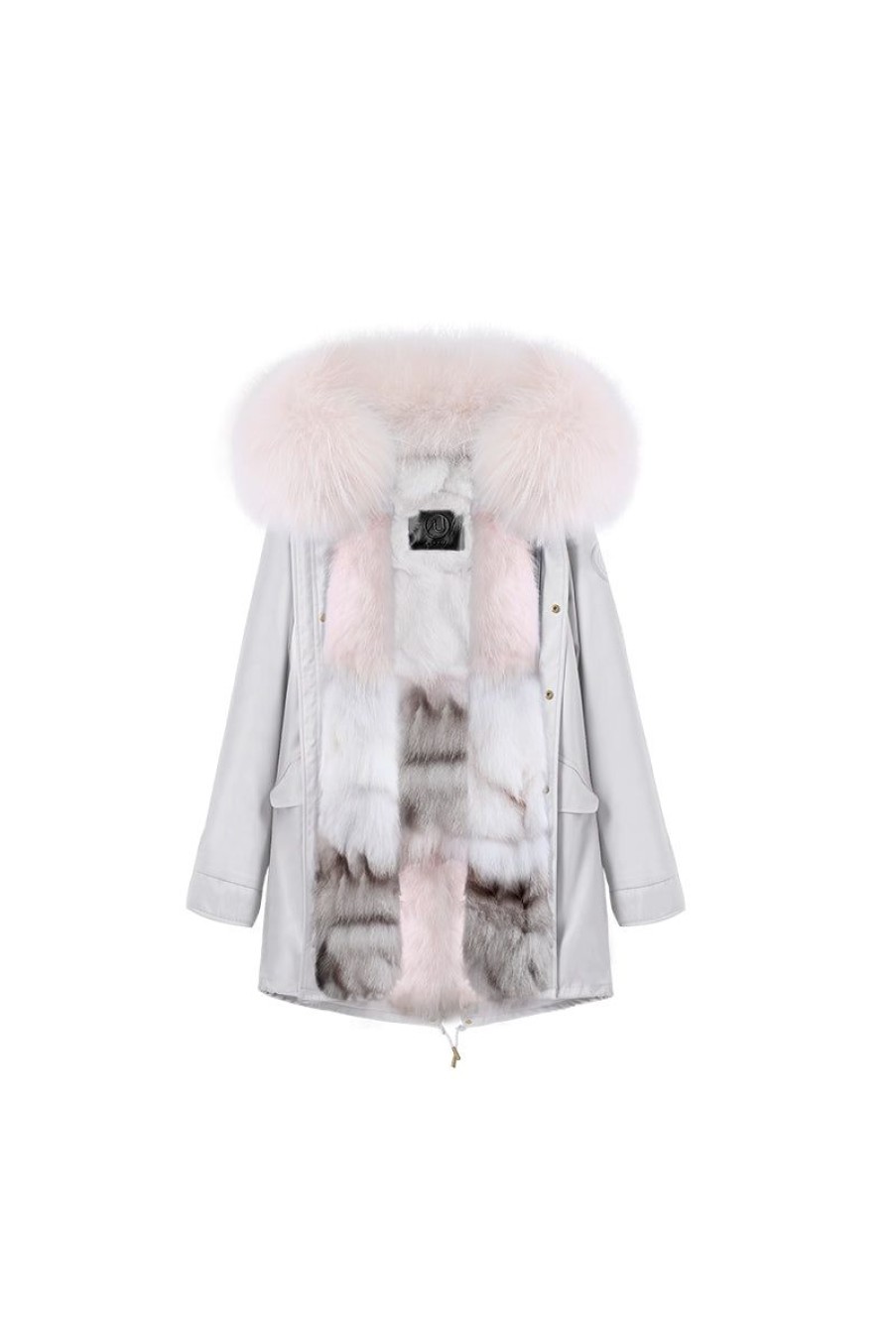 OZLANA Classic & Designer Parkas | Grey+Taro Ice Creem