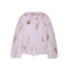 OZLANA Full Fur Jackets | Spotlight Round Neck Fox Fur Jacket (Pink)