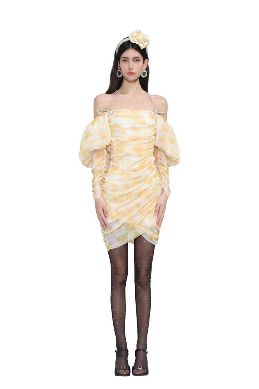 OZLANA Dresses & Sets | Roam Gathered Dress (Yellow)