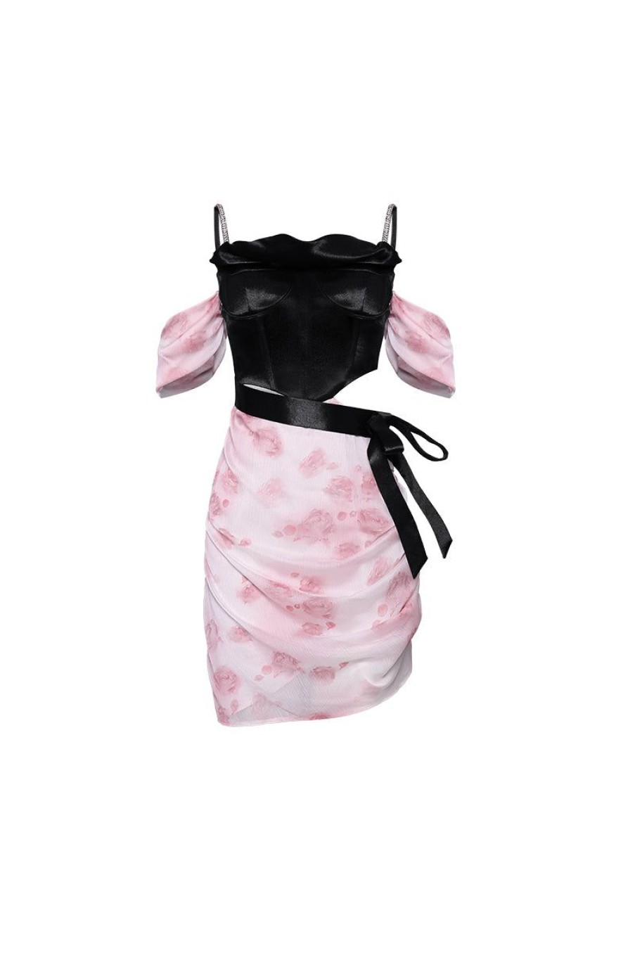 OZLANA Dresses & Sets | Enigma Strapless Corset Dress(Pink)