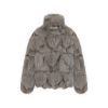 OZLANA Full Fur Jackets | Classic Buckle Collar Fox Fur Jacket (Dark Grey)