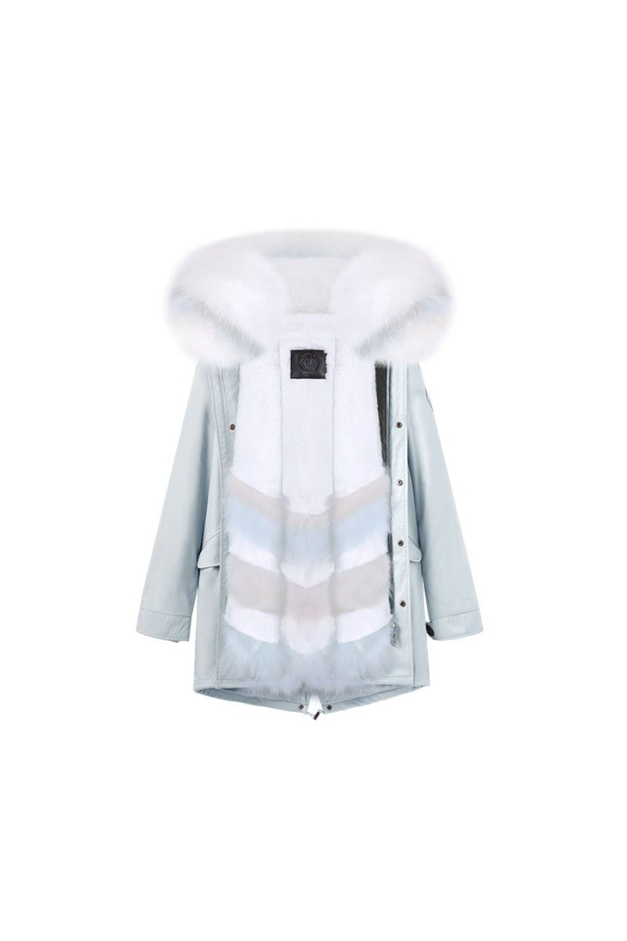 OZLANA Classic & Designer Parkas | Icy Blue+Ice Layer