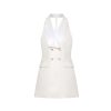 OZLANA Dresses & Sets | Halter Neck Suit Dress(Cream)