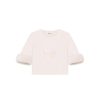 OZLANA Ozln | Ozln Fur Trimmed Heart Tee(Cream)