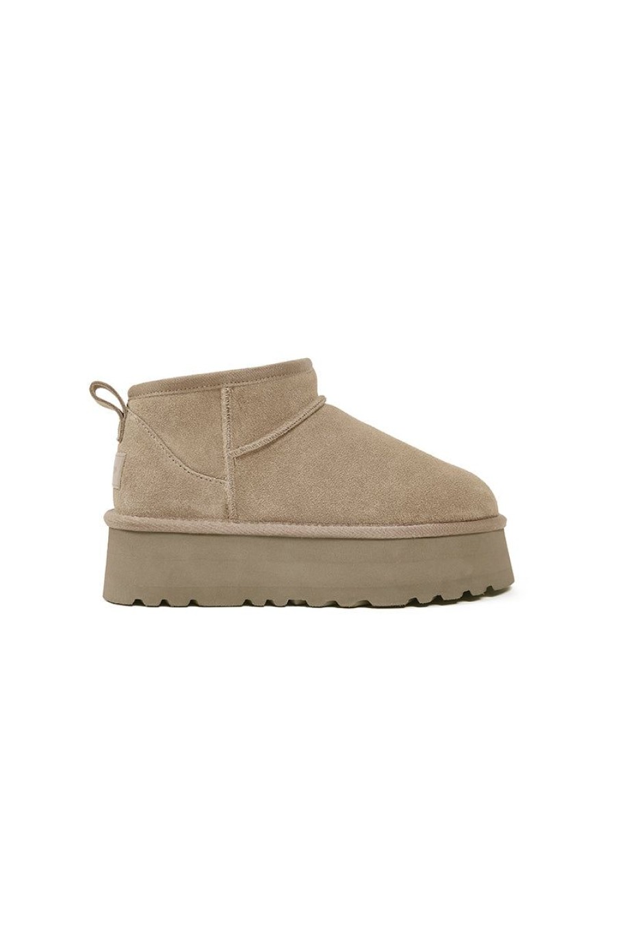 OZLANA Shoes | Ozlana Classic Platform Ultra Mini Boots (Sand)