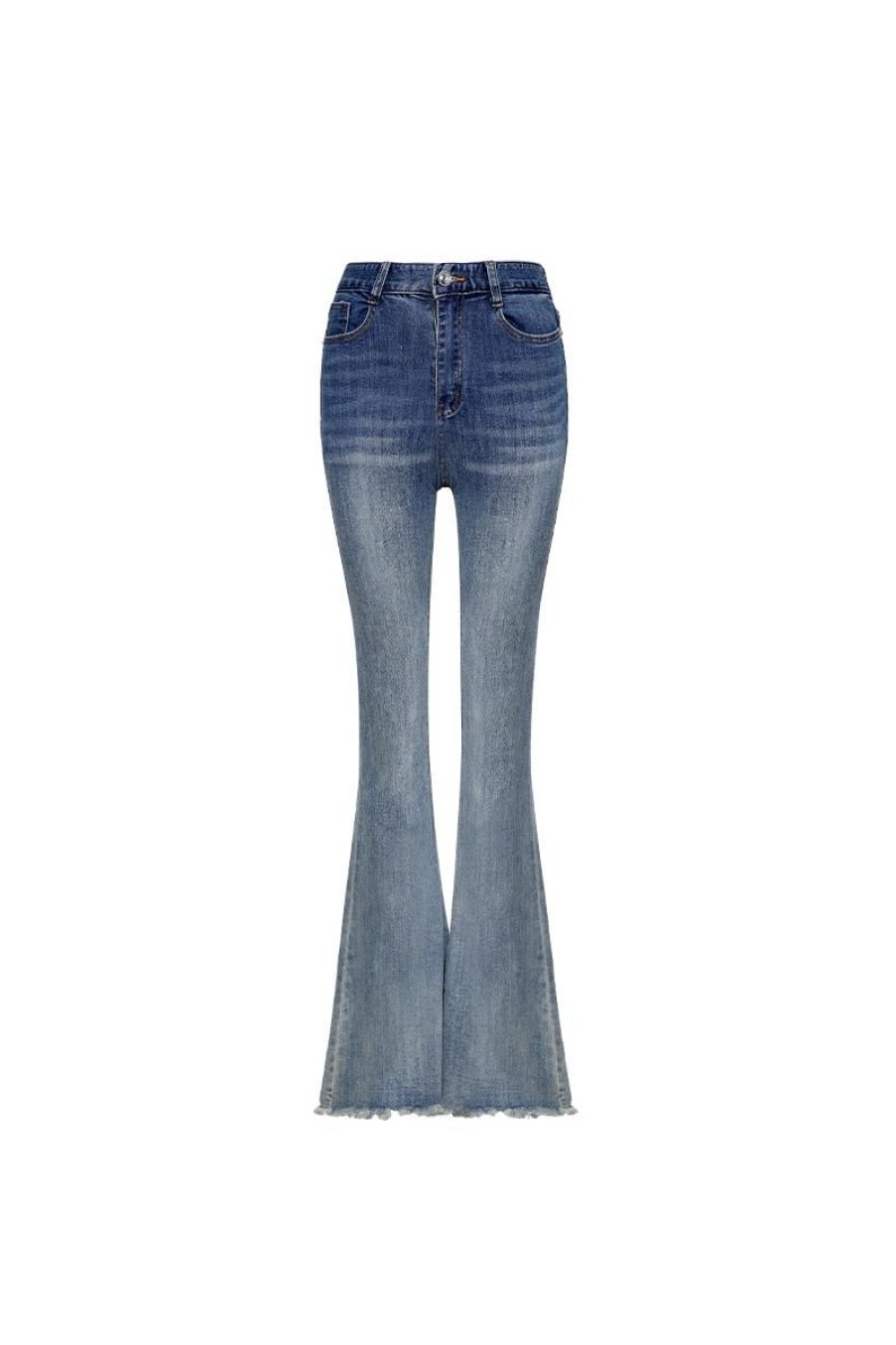 OZLANA Ozln | Ozln A-Team Flared Denim Jeans(Denim Blue )