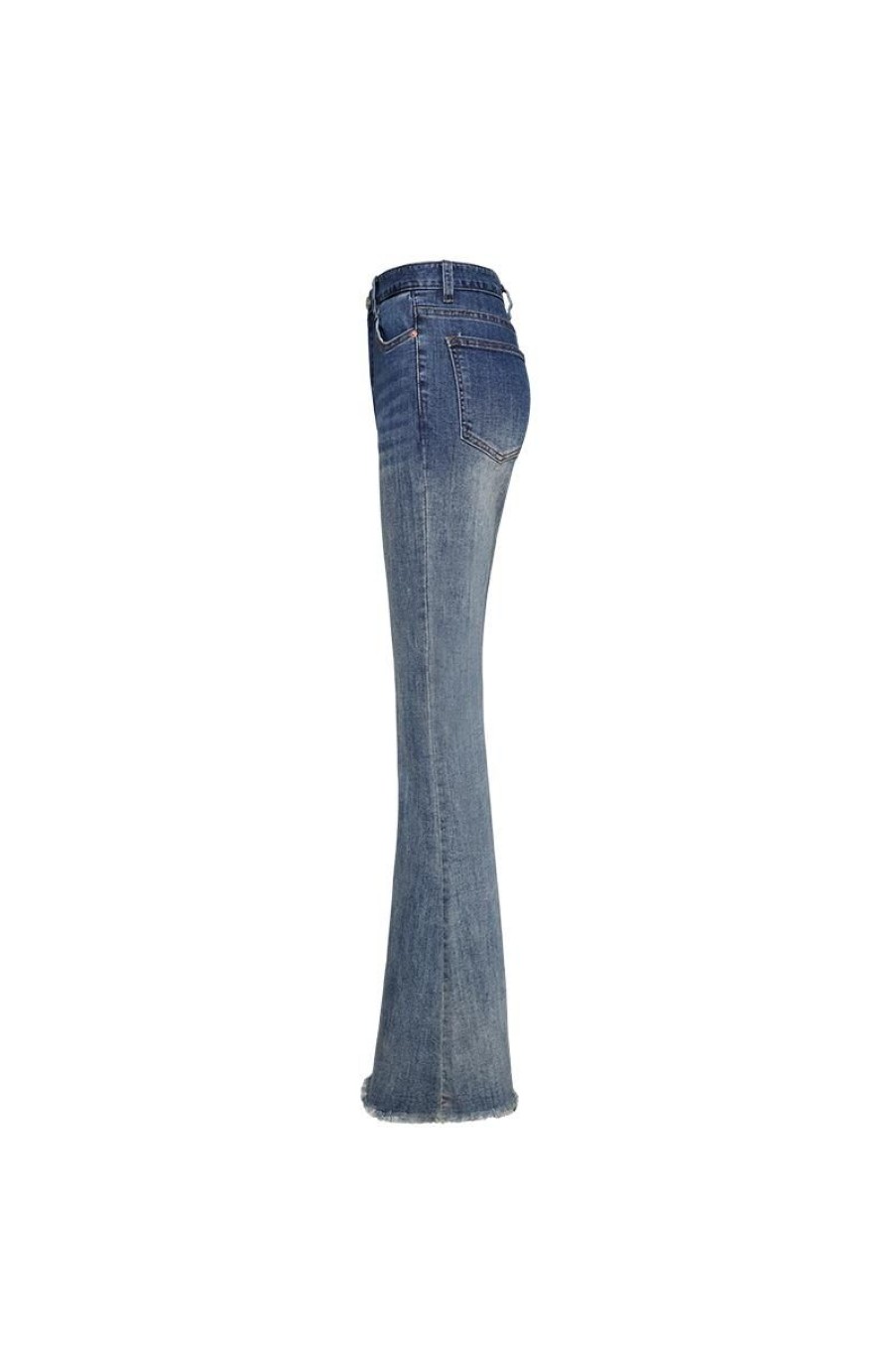 OZLANA Ozln | Ozln A-Team Flared Denim Jeans(Denim Blue )