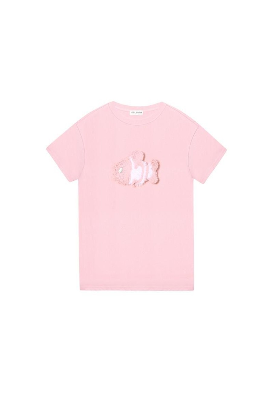 OZLANA Tee Shirts | Plush Cartoon Animal T-Shirt(Pink)