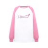 OZLANA Tee Shirts | Raglan Contrast Sleeve Sweatshirt (Rose Red)