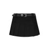 OZLANA Ozln | Ozln Layered Pleated Skirt (Black)