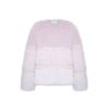 OZLANA Full Fur Jackets | Sunset Gradient Crystal Fox Fur Jacket(Purple Gradient)