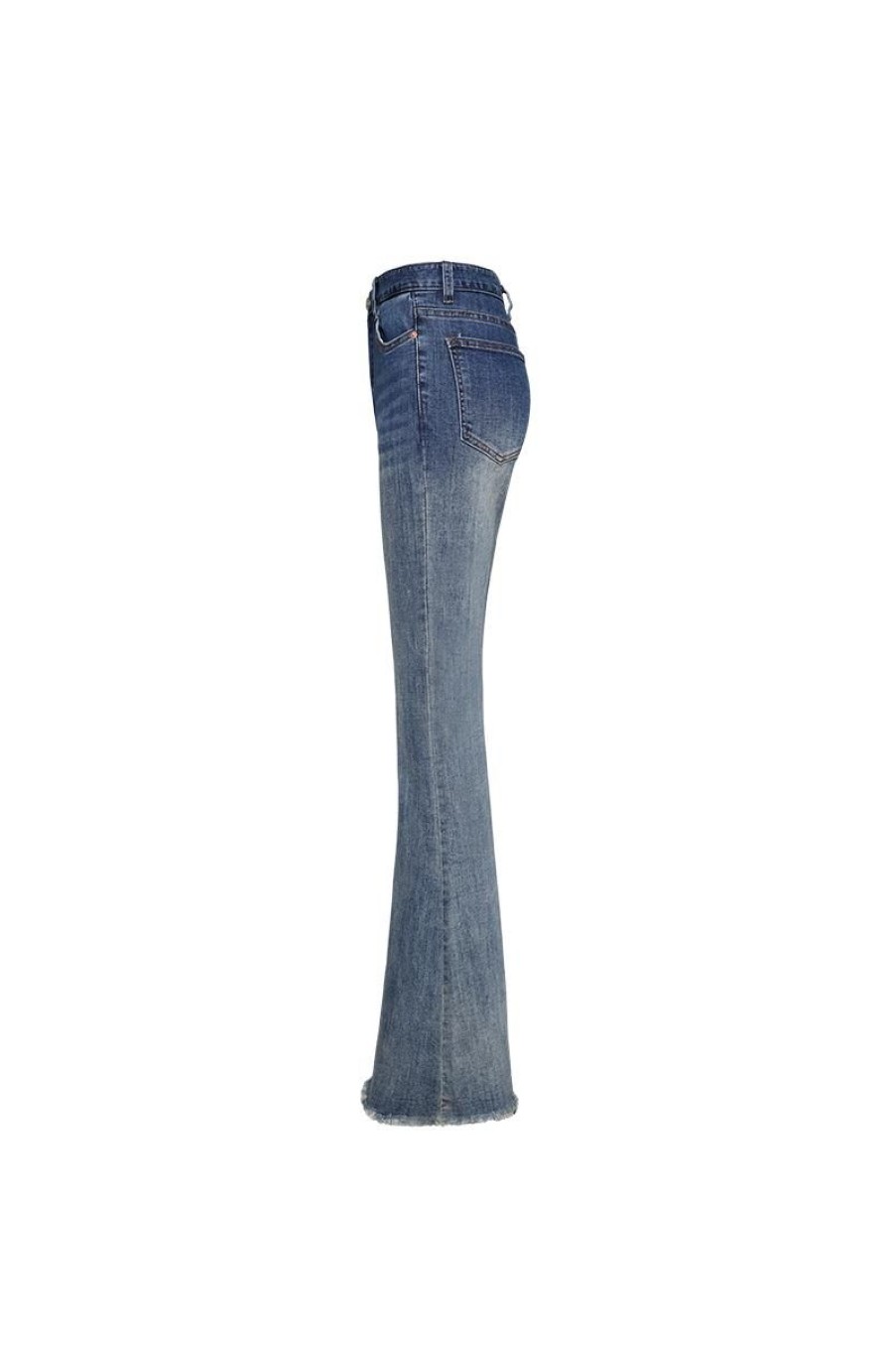 OZLANA Bottoms | Ozln A-Team Flared Denim Jeans(Denim Blue )