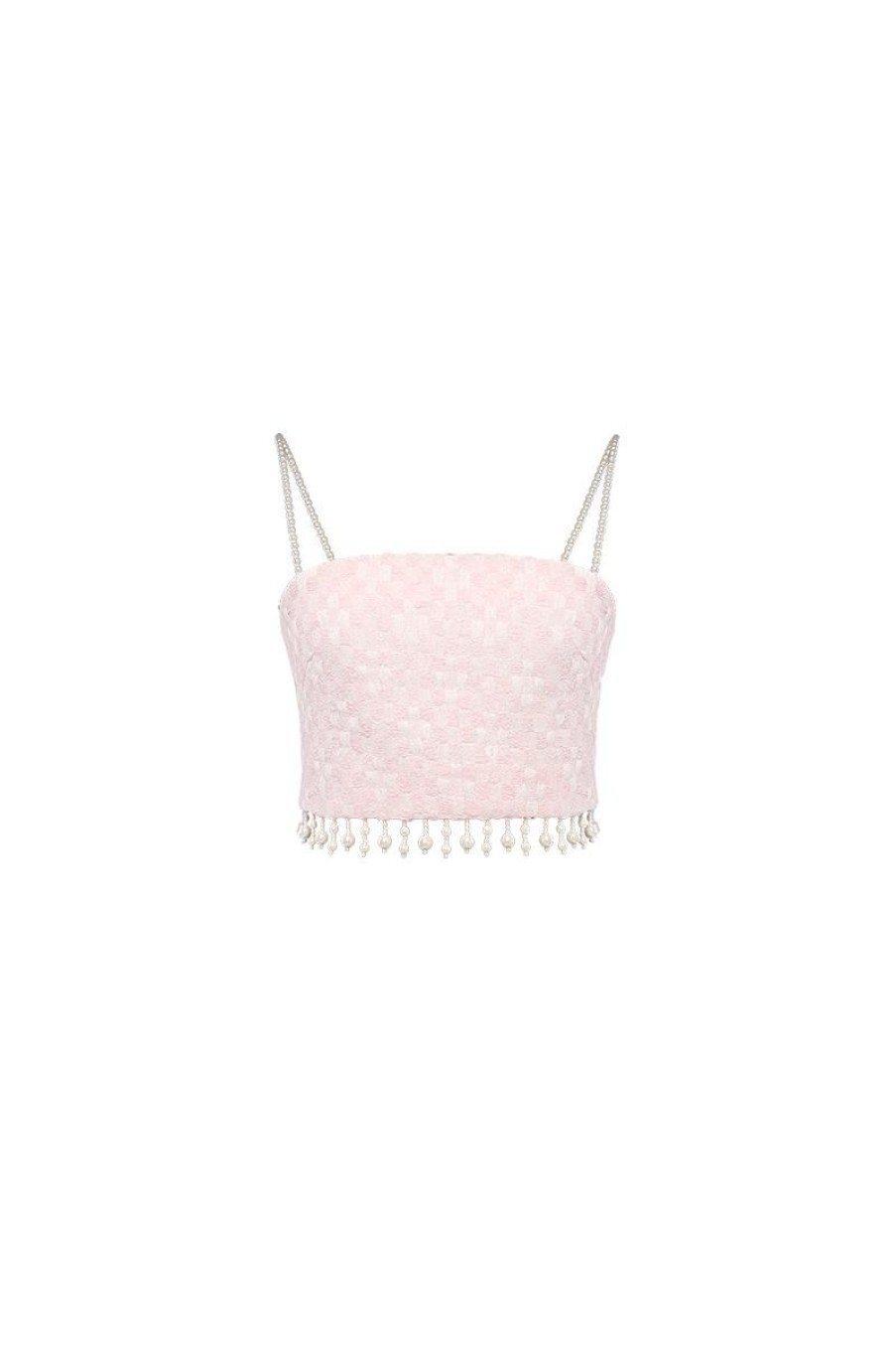 OZLANA Tweeds | Ocean Glass Tweed Top(Pink)