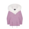 OZLANA Classic & Designer Parkas | Rose Pink Hooded Casual Parka