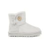 OZLANA Shoes | Ozlana Classicmini Button Boots(Water Resistant)(Off White)