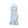 OZLANA Dresses & Sets | Ocean Flow Rufflle Dress(Blue)