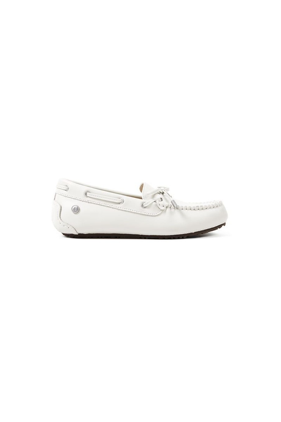 OZLANA Shoes | Ozlana Classic Oxfords Moccasins (White)